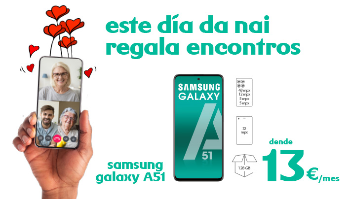 Plans para celebrar na casa o Día da Nai Samsung Galaxy A51