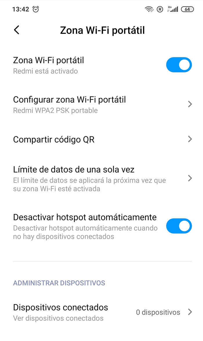 Cómo compartir Internet en el Xiaomi Redmi 10: Wi-Fi y datos móviles