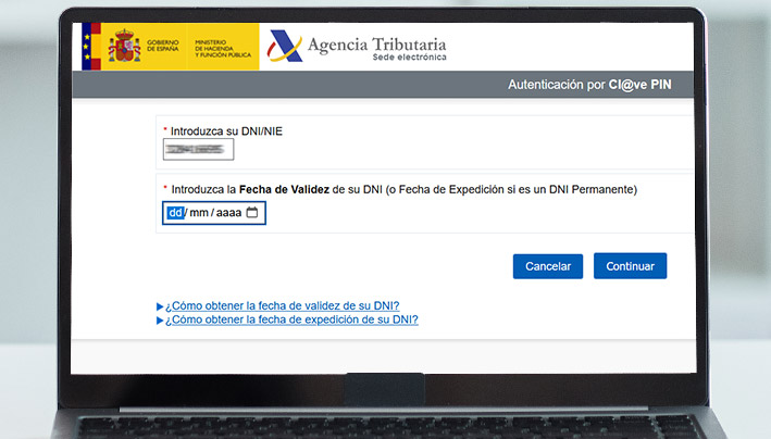 Pasos para obtener Clave PIN por SMS en el móvil