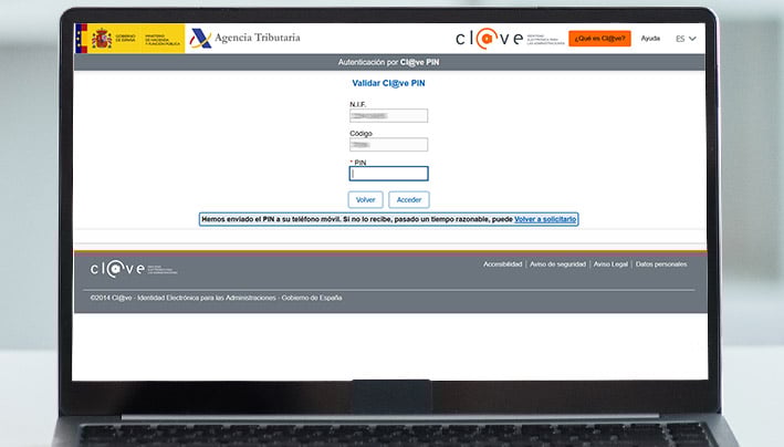 Pasos para obtener Clave PIN por SMS en el móvil