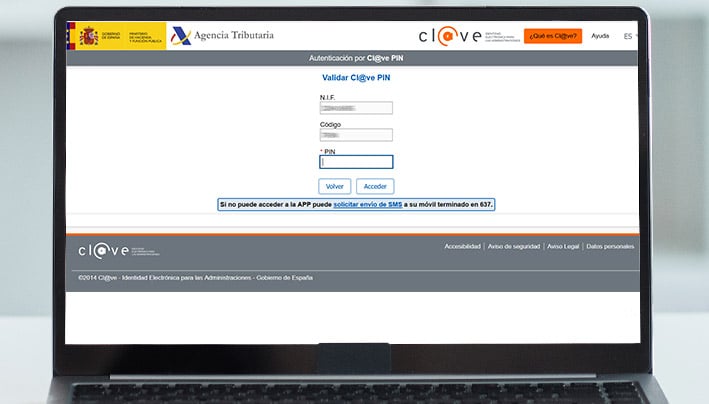 Pasos para obtener Clave PIN por SMS en el móvil
